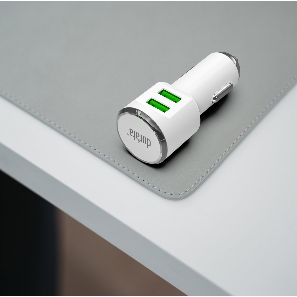 Durata Car Charger Adapter Turbo with 2 USB Slot DRC20