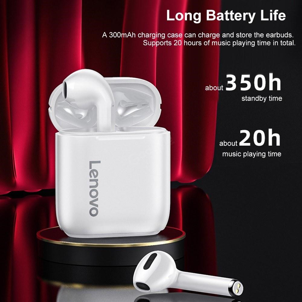 Lenovo LP2 True Wireless Bluetooth Earbuds Headphone - White