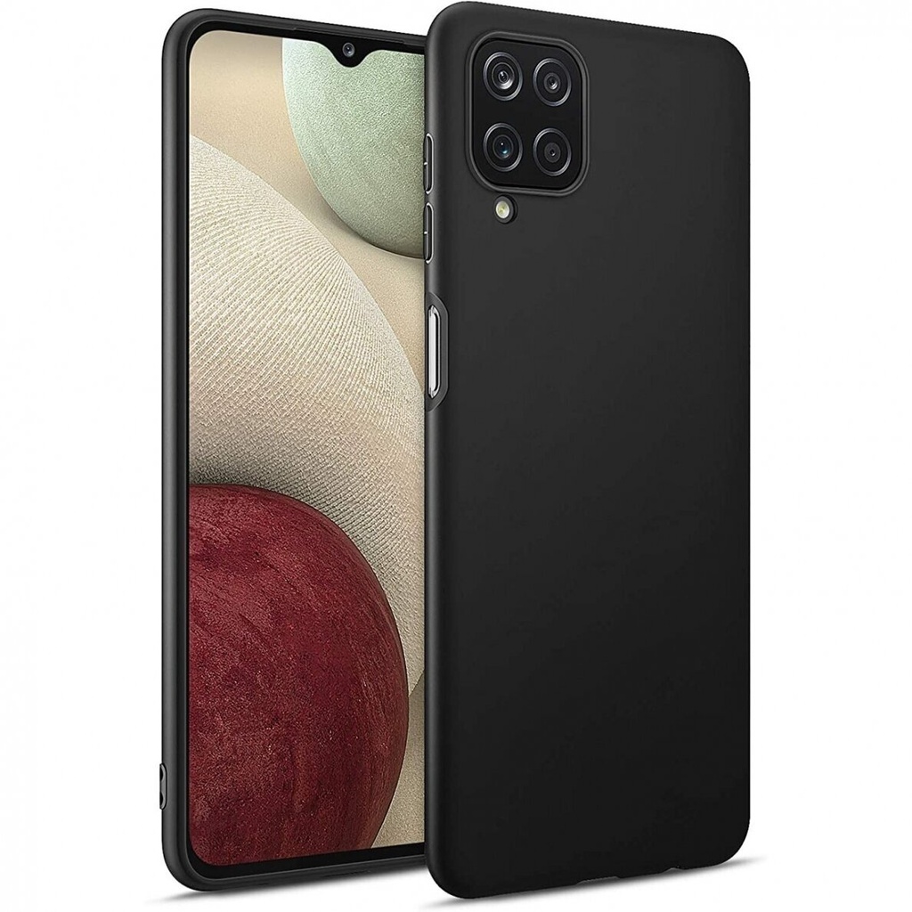 Rubberized Soft TPU Case for Samsung Galaxy A52 Black