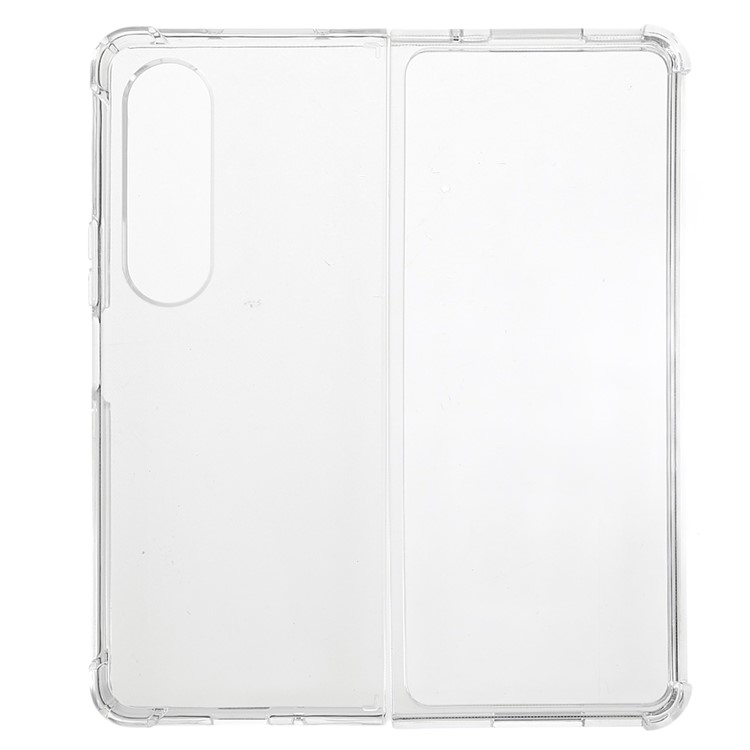 [549812962] Samsung Galaxy Z Fold4 5G Anti-slip Crystal Clear Phone Case Reinforced Corners Drop Protection TPU Phone Cover