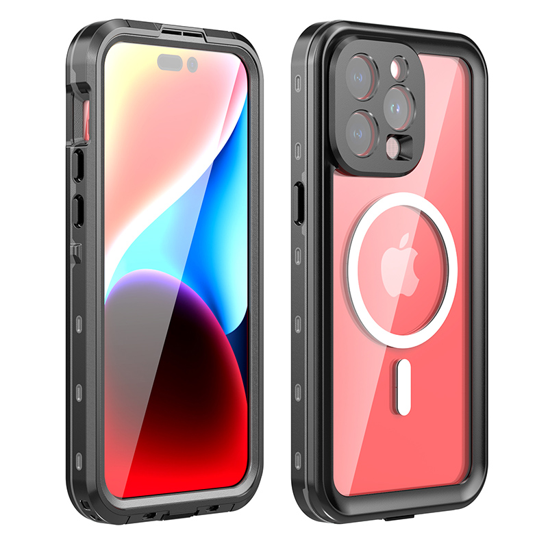 Redpepper IP68 Waterproof Shockproof Case for iPhone 14 Black