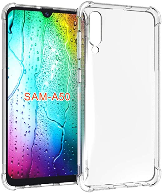 Anti-Shock TPU Case for Samsung Galaxy A30S/A50S/A50 Transparent