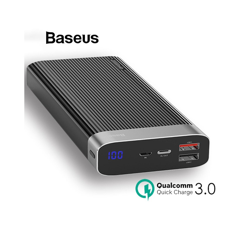 Baseus Power Bank 20000mAh |18W Max | Type C | Quick Charge | BLK