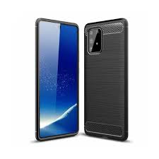 Carbon Case Flexible Cover TPU Case for Samsung Galaxy S10 Lite | Black | 9111201894891