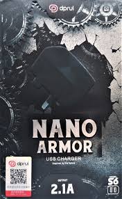 Dprui S6 Nano Armor Travel Charger 5V 2.1A UK Plug Black