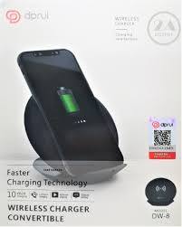 Dprui DW-8 Wireless Fast Charger 5V 2A 9V 1.2A Black