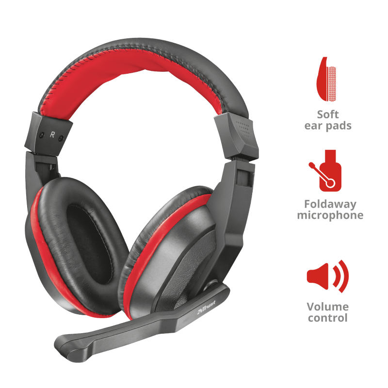 Trust Ziva 21953 wired Gaming Headphones | Stereo | 1 Year Warranty | 21953