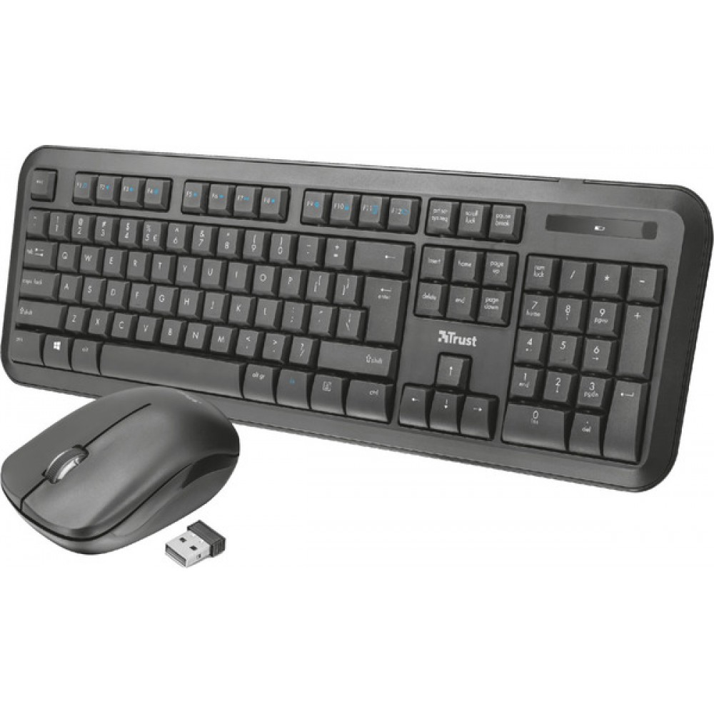 Trust NOVA 23015 US/Greek Desktop Wireless Keyboard and Mouse Combo