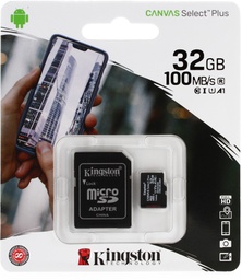 [131994] Kingston 32GB Canvas Select Plus MicroSD  Card A1 with adapter