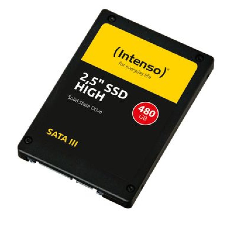Intenso SSD 480 GB - 2.5-Inch SATA 6GBs 520 Mbps 3D-NAND - New - 3813450 - 2-Years Warranty