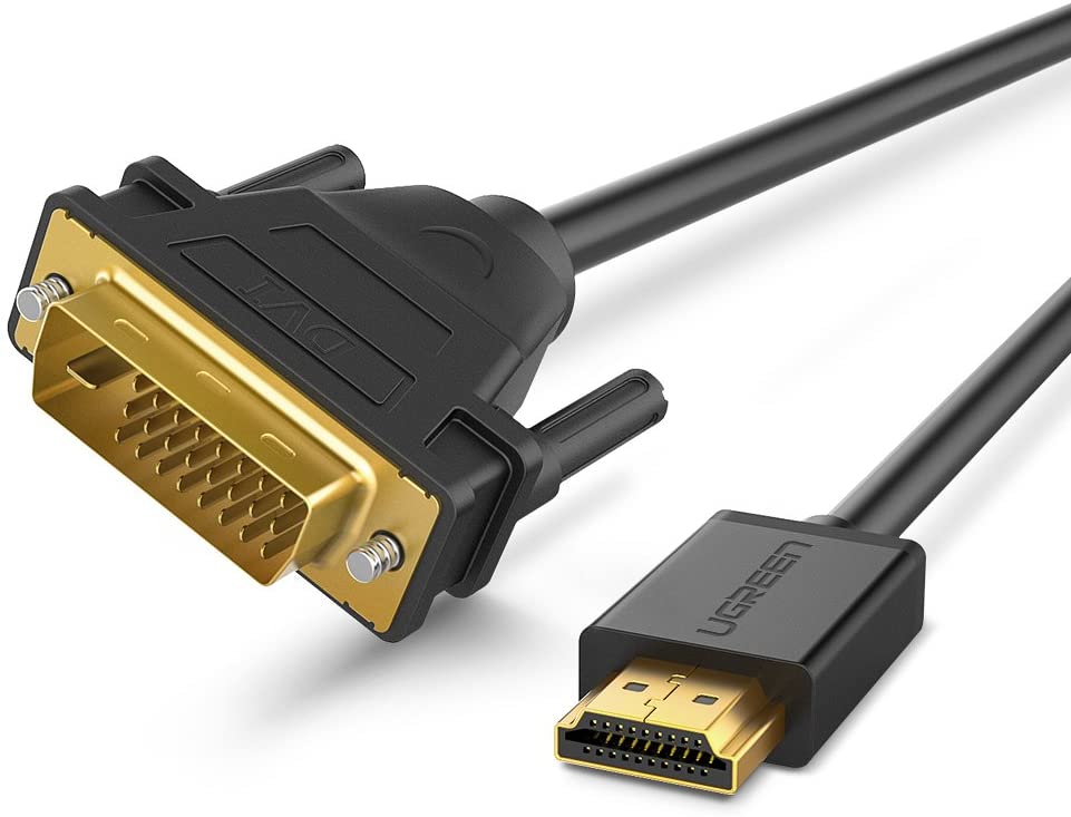 UGREEN HDMI to DVI Cable Bi Directional DVI-D 24 1 Male to HDMI Male High Speed Adapter Cable