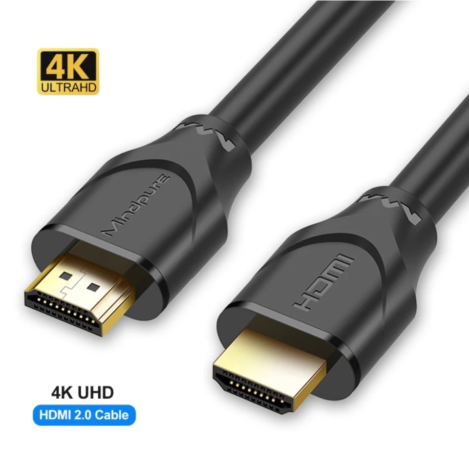 Mindpure  HDMI to HDMI Cable Gold Plated Black 1m