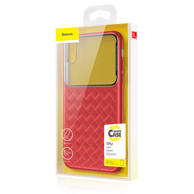Baseus iPhone Xs case Glitter Red (WIAPIPH58-DW09)