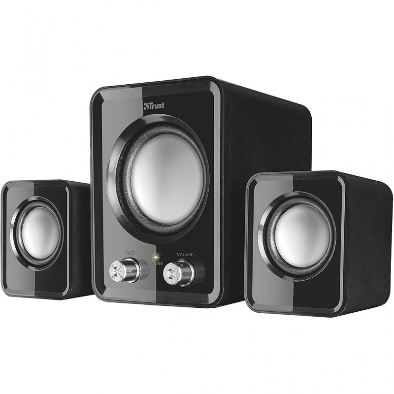 Trust Ziva Compact 2.1 PC Speakers with Subwoofer for Computer and Laptop | 12 W | USB Powered | 2 Years Warranty