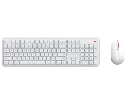 XIAOMI YOUPIN MIIIW MW24PB03 2.4G Wireless Keyboard Mouse Set Computer Mute Keyboard + Mouse, 3rd gen - White 6971519752084