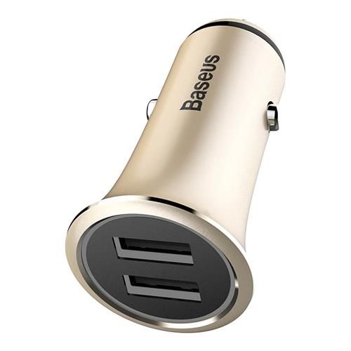 Baseus Car Charger Trumpet metal power Gold (CCLB-0V)