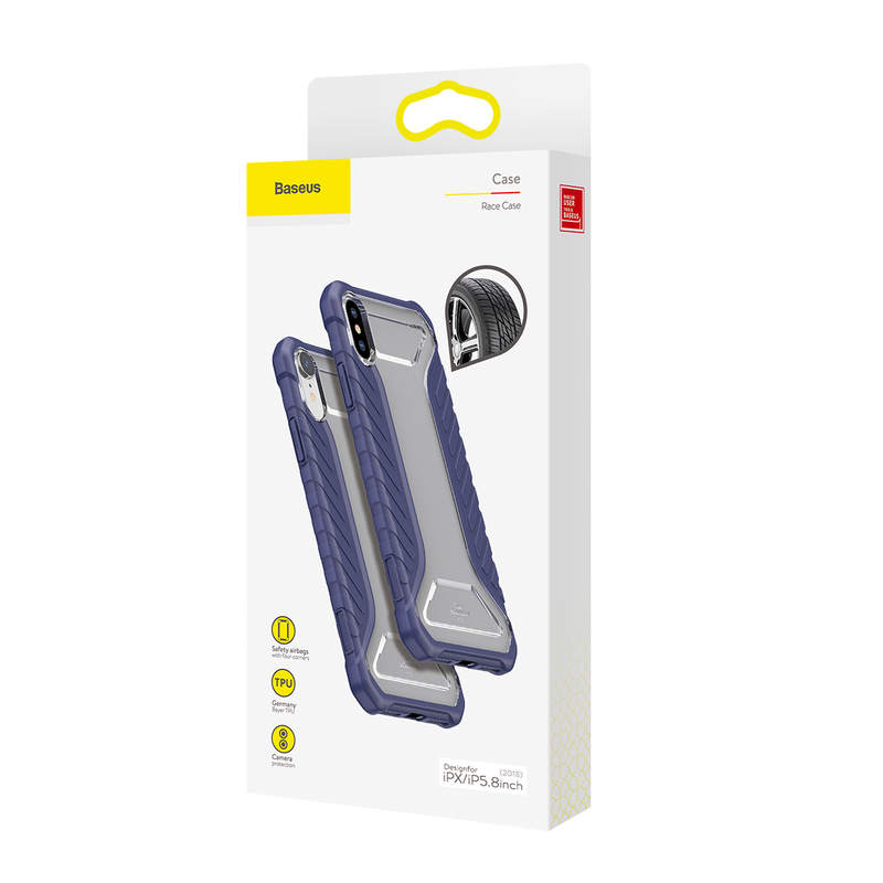 Baseus iPhone Xs case Michelin case Blue (WIAPIPH58-MK03)