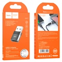 Adapter USB Male to Type-C female “UA17” UA17, USB 2.0 male to Type-C female adapter, supports OTG function, data transfer, 2A / 3A / 60W charging.