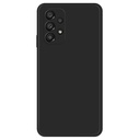 Phone Back Cover for Samsung Galaxy A33 5G, Collision Proof Straight Edge Rubberized TPU+Microfiber Lining Phone Case - Black