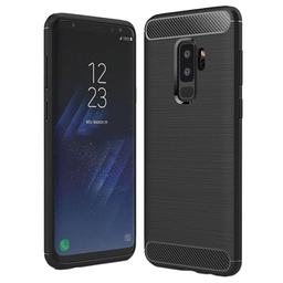 [AS056465A] Carbon Fiber TPU Brushed Texture Shockproof Case for Samsung Galaxy A90 5G Black