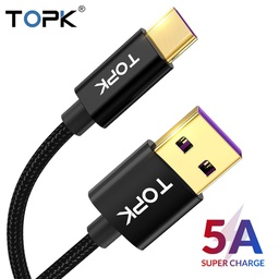 [567943] TOPK 60W USB Type C Cable USB C Cable for Samsung Huawei PD QC3.0 FAST CHARGE Data Cable