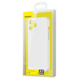 [6953156228597] Baseus iPhone 12 Pro Max case Liquid Silica Gel Ivory white (WIAPIPH67N-YT02)
