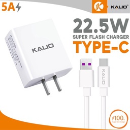 [6970962185197] KALIO CS-75 22.5w PD fast mobile phone charger  USB adapter Type C for iPhone charger