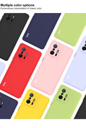 [52184914] IMAK UC-2 Series Colorful Anti-scratch Soft TPU Well-protected Phone Case Shell for Xiaomi 11T/11T Pro - Black