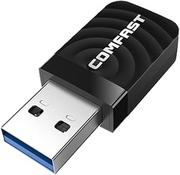 [6955410014793] COMFAST 1300Mbps Dual Band Mini WiFi USB Adapter for PC