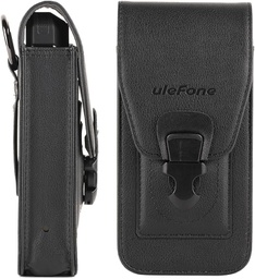 [96459656] Ulefone Armor Holster, Multi-Purpose Phone Pouch for Armor 24 Rugged Phones, Full Protection, Easy Access, Snap-in Clip Closure, Reliable Belt Loop, Built-in Card Holder, Circle Carabiner Clip