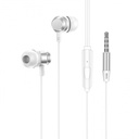 BOROFONE BM62 Prosperity Universal 3.5mm Earphones with Microphone Silver